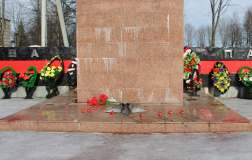 возложения цветов к братской могиле в честь 23 февраля - фото - 3