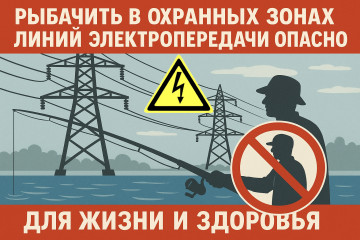 энергетики напоминают: рыбачить в охранных зонах линий электропередачи опасно для жизни и здоровья - фото - 1